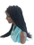  13 x6 Fully hand braided lace front wig - Anita color #1  in 20" 