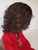 13 x 3 Fully hand braided lace front wig curly  - Linda color 33  in 6"