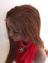 Hand Braided lace front wig Micro Twists- Hope #30/4 Auburn  in 20"