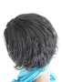 13 x 4 Fully hand braided lace front wig curly  - Linda color 2 in 6"