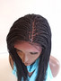 13x6 Fully hand braided lace front wig -Hannah  Color #1 in 16"