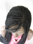 13 x 6 Hand braided lace front wig Micro Braids-Hannah  Color #2 in 20"