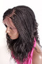 13 x 6 Fully hand braided lace front wig - Linda #2 in 16" 