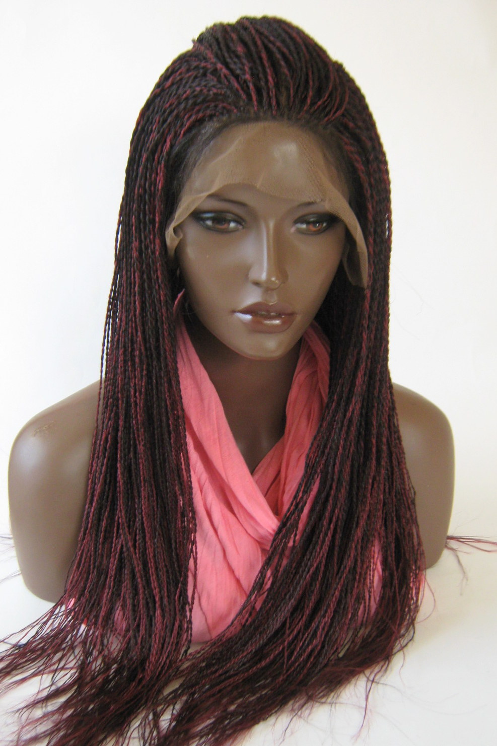 Fully hand braided lace front wig - Hope Color #2 in 22 - KAYLIS