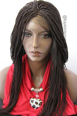 13 x 6 Hand Braided lace front wig Micro Twists- Hope #99J/Burg in 22 -  KAYLIS INTERNATIONAL