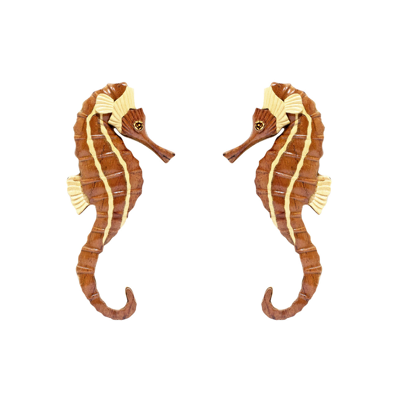Seahorse Decor - Two Seahorses Wall Decor - Aloha Wood Art
