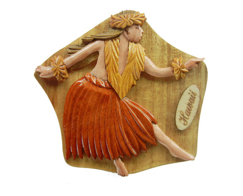 Female Hula Dancer Puzzle Box