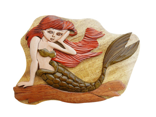 Resting Mermaid Puzzle Box