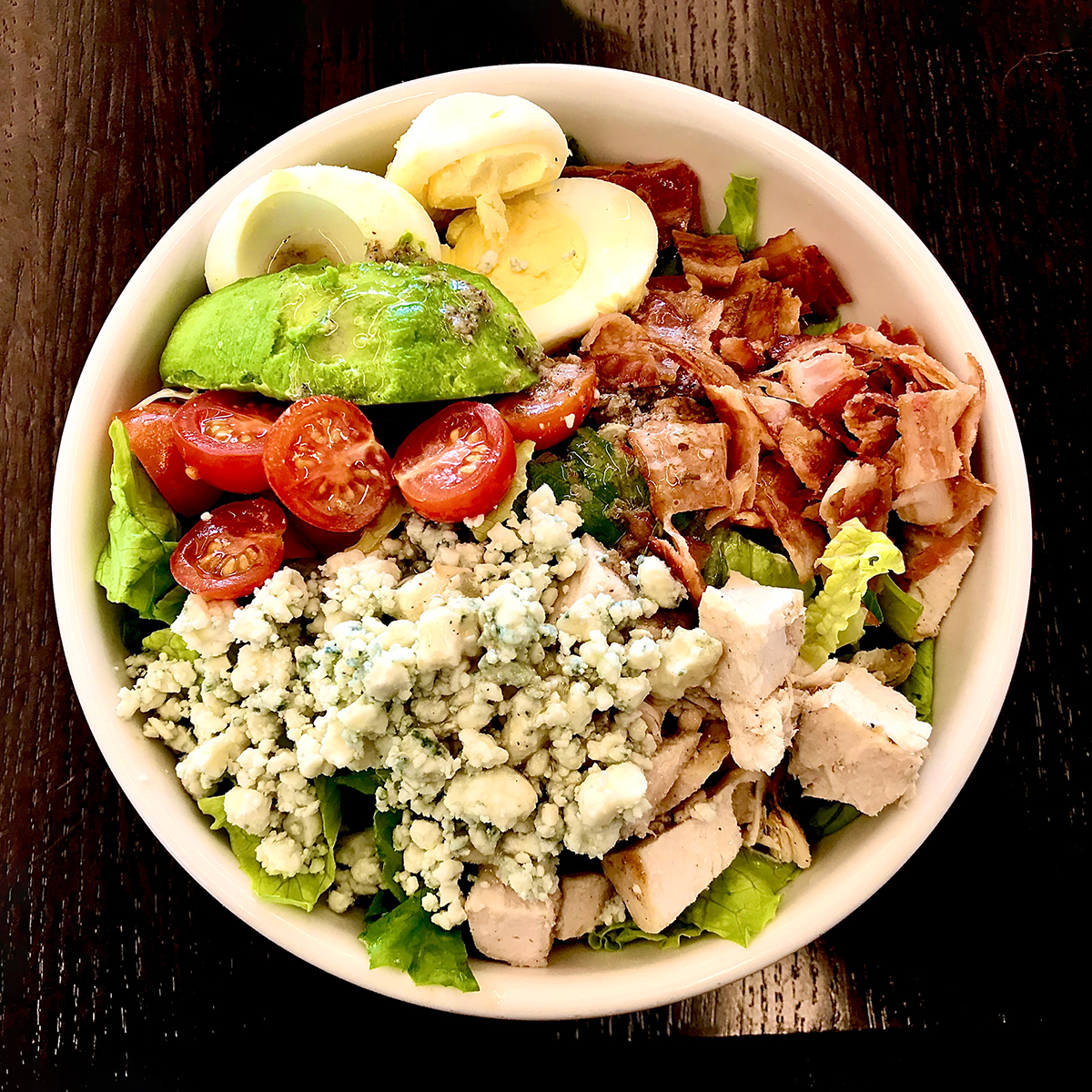 Bacon Cobb Salad featuring J&A Bacon Dressing - Jake & Amos