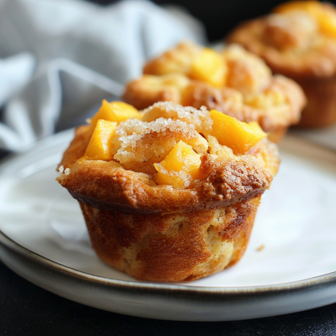 Peach Streusel Muffins - Jake & Amos
