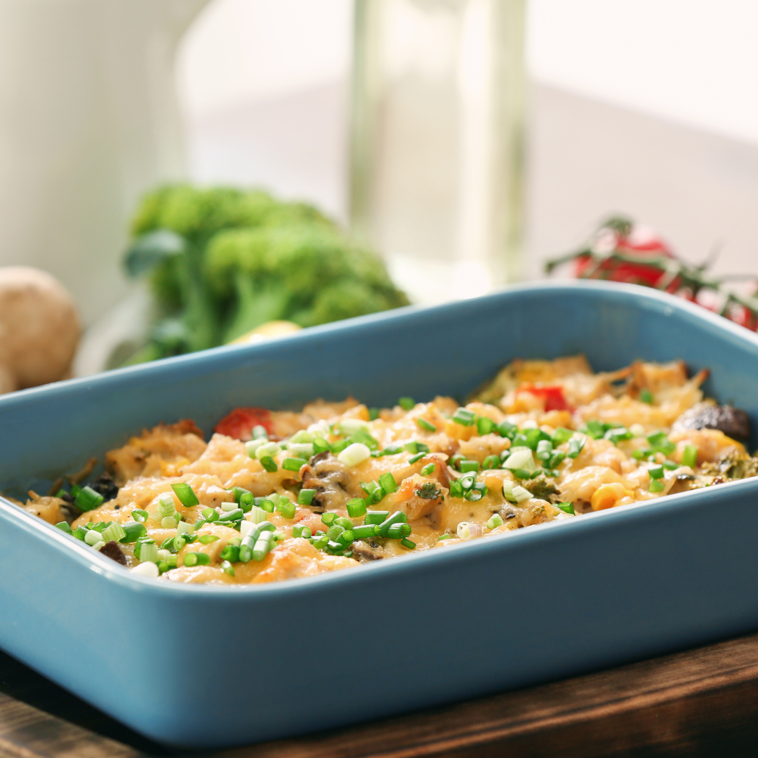Salsa Chicken & Rice Casserole - Jake & Amos