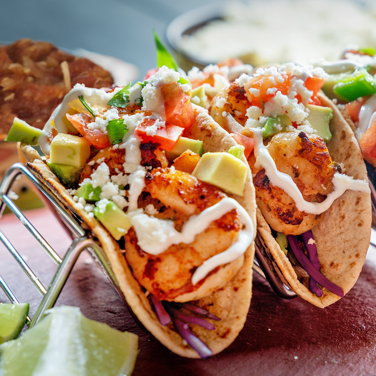 Easy Jerk Shrimp Tacos with Pineapple Salsa - Jake & Amos