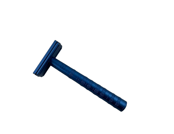 Henson AL13 Mild DE Razor in Steel Blue-Bullgoose Shaving