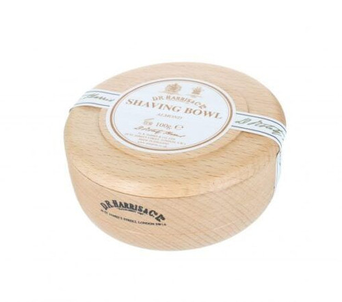 D.R. Harris Almond Shave Soap in Wood Bowl