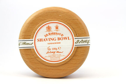 D.R. Harris Sandalwood Shave Soap in Wood Bowl
