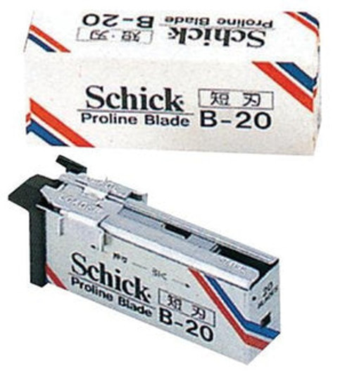 Schick Pro-line B-20 Injector Blades (Dispensor of 20 Blades)