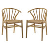 EEI-4168 Flourish Spindle Wood Dining Side Chair Set of 2 by Modway