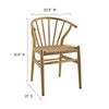 EEI-4168 Flourish Spindle Wood Dining Side Chair Set of 2 by Modway