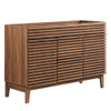EEI-4342-WAL Render 48" Double Sink Compatible (Not Included) Bathroom Vanity Cabinet by Modway