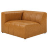 EEI-4397-TAN Bartlett Vegan Leather Left-Arm Chair by Modway