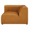 EEI-4397-TAN Bartlett Vegan Leather Left-Arm Chair by Modway