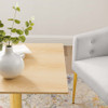 EEI-4741-GLD-NAT Verne 24" Square Dining Table by Modway