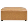 EEI-4794-TAN Mingle 4-Piece Vegan Leather Sofa and 2 Ottomans Set by Modway