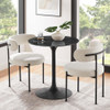 EEI-4867-BLK-BLK Lippa 28" Round Faux Marble Dining Table by Modway