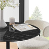EEI-4868-BLK-BLK Lippa 36" Round Faux Marble Dining Table by Modway