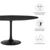 EEI-4879-BLK-BLK Lippa 60" Round Faux Marble Dining Table by Modway