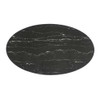 EEI-4880-BLK-BLK Lippa 54" Oval Faux Marble Dining Table by Modway
