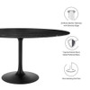 EEI-4881-BLK-BLK Lippa 60" Oval Faux Marble Dining Table by Modway