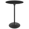 EEI-4892-BLK-BLK Lippa 28" Round Faux Marble Bar Table by Modway