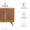 EEI-5087-NAT Birdie 36" Teak Wood Bathroom Vanity Cabinet (Sink Basin Not Included) by Modway