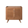 EEI-5087-NAT Birdie 36" Teak Wood Bathroom Vanity Cabinet (Sink Basin Not Included) by Modway