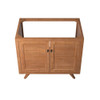 EEI-5087-NAT Birdie 36" Teak Wood Bathroom Vanity Cabinet (Sink Basin Not Included) by Modway