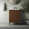 EEI-5114-WAL-WHI Ledger 24" Bathroom Vanity by Modway
