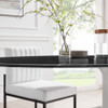 EEI-5198-WHI-BLK Lippa 78" Oval Faux Marble Dining Table by Modway