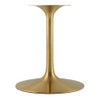 EEI-5238-GLD-BLK Lippa 40" Round Faux Marble Dining Table by Modway