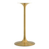 EEI-5533-GLD-BLK Lippa 28" Round Faux Marble Bar Table by Modway