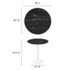 EEI-5680 Lippa 20" Round Faux Marble Side Table by Modway