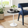 EEI-5680 Lippa 20" Round Faux Marble Side Table by Modway