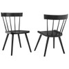 EEI-6082-BLK Sutter Wood Dining Side Chair Set of 2 by Modway