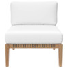 EEI-6124 Clearwater 6-Piece Outdoor Patio Teak Wood Sectional Sofa by Modway