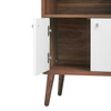 EEI-6230-WAL-WHI Transmit Display Cabinet Bookshelf by Modway