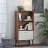 EEI-6230-WAL-WHI Transmit Display Cabinet Bookshelf by Modway