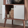 EEI-6230-WAL-WHI Transmit Display Cabinet Bookshelf by Modway