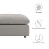 EEI-6258 Commix Down Filled Overstuffed Boucle Fabric Ottoman by Modway