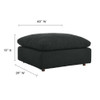 EEI-6258 Commix Down Filled Overstuffed Boucle Fabric Ottoman by Modway