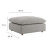 EEI-6258 Commix Down Filled Overstuffed Boucle Fabric Ottoman by Modway